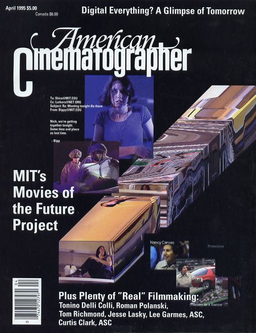 AMERICAN CINEMATOGRAPHER magazine side cover Issue 909 April 1995