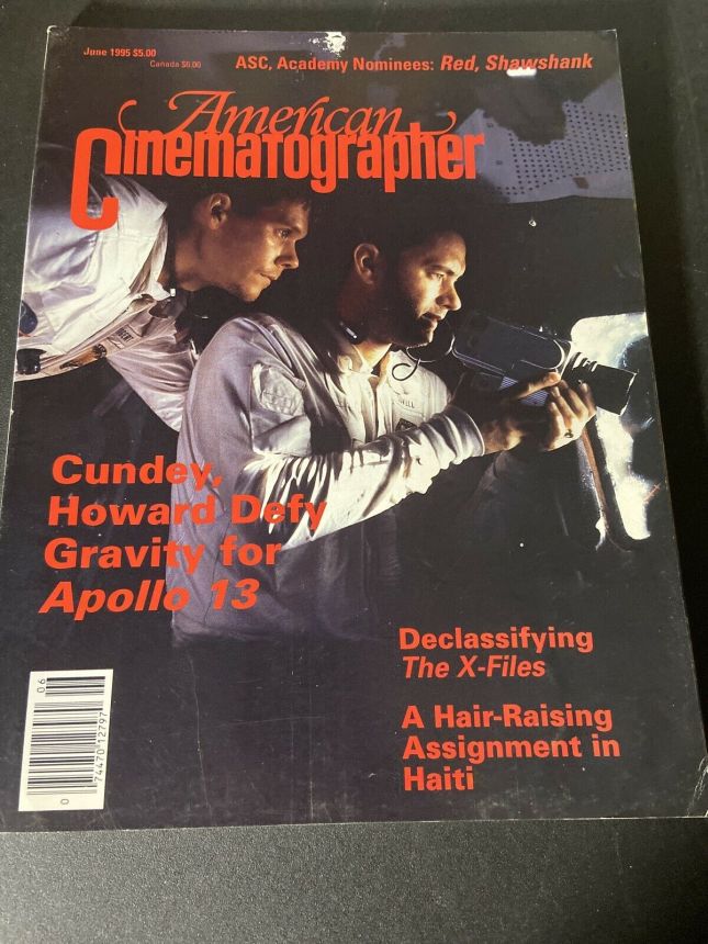 AMERICAN CINEMATOGRAPHER magazine side cover Issue 911 June 1995