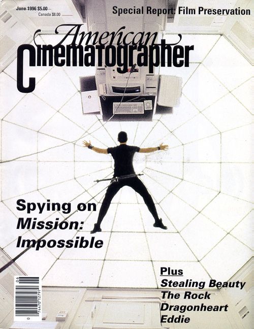 AMERICAN CINEMATOGRAPHER magazine side cover Issue 923 June 1996