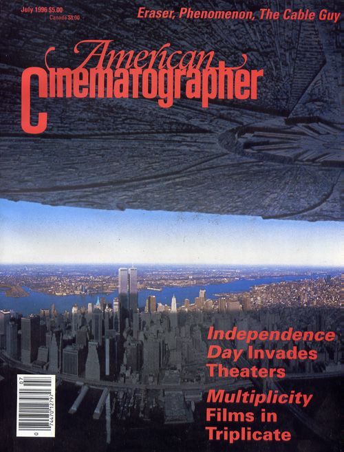 AMERICAN CINEMATOGRAPHER magazine side cover Issue 924 July 1996