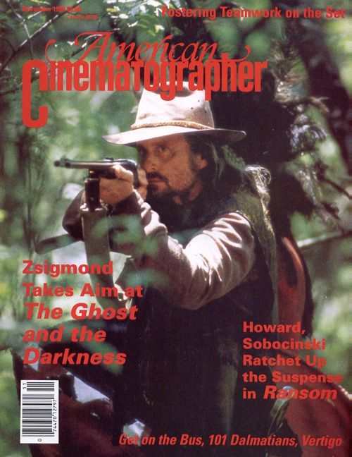 AMERICAN CINEMATOGRAPHER magazine side cover Issue 928 November 1996