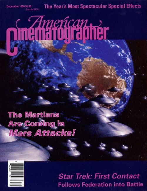AMERICAN CINEMATOGRAPHER magazine side cover Issue 929 December 1996