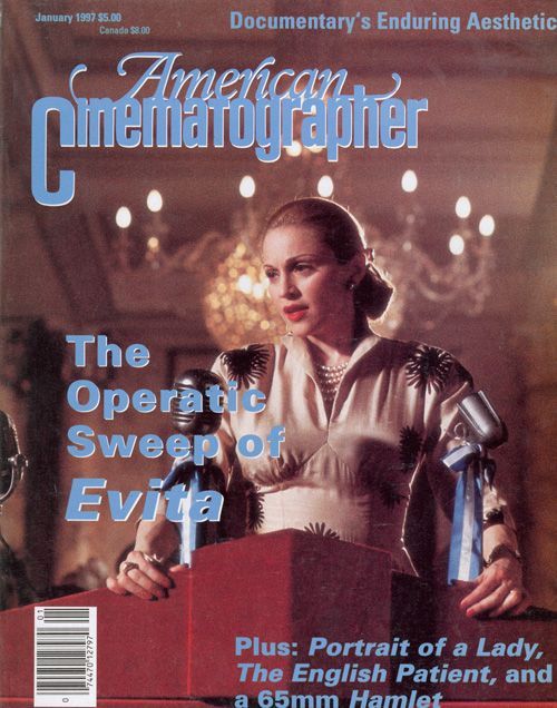 AMERICAN CINEMATOGRAPHER magazine side cover Issue 930 January 1997