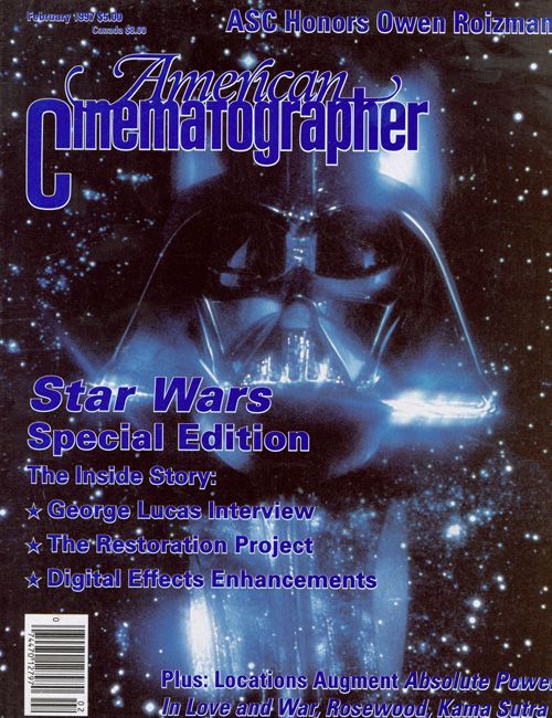AMERICAN CINEMATOGRAPHER magazine side cover Issue 931 February 1997