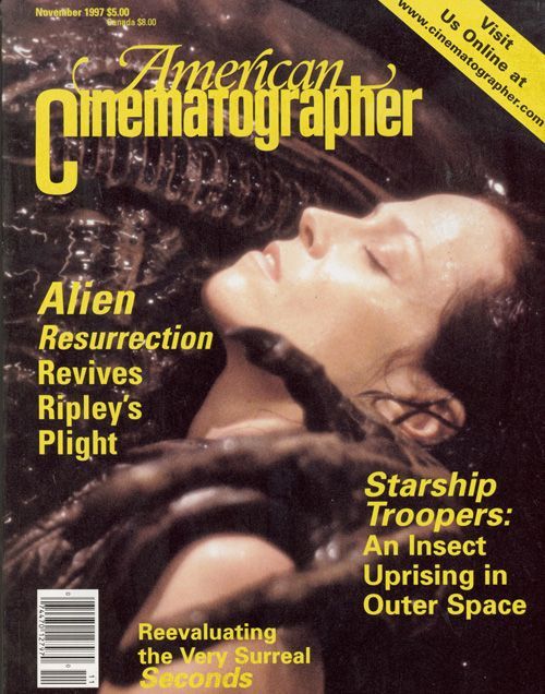 AMERICAN CINEMATOGRAPHER magazine side cover Issue 940 November 1997