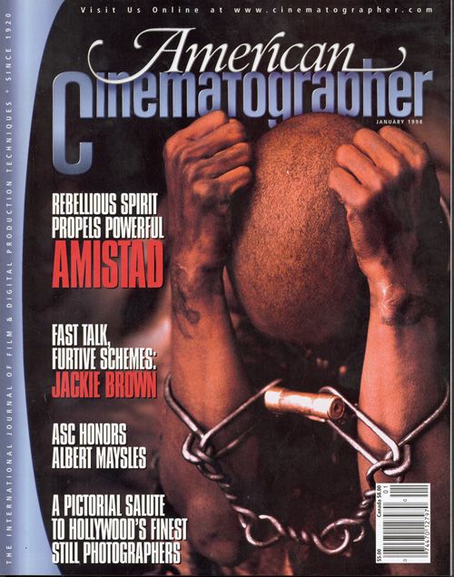 AMERICAN CINEMATOGRAPHER magazine side cover Issue 942 January 1998