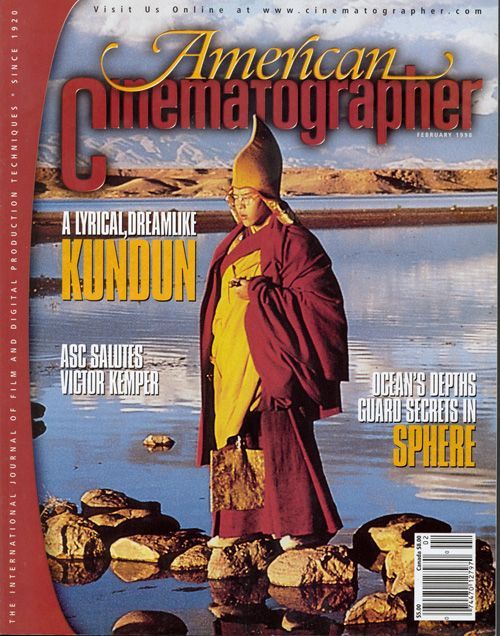 AMERICAN CINEMATOGRAPHER magazine side cover Issue 943 February 1998
