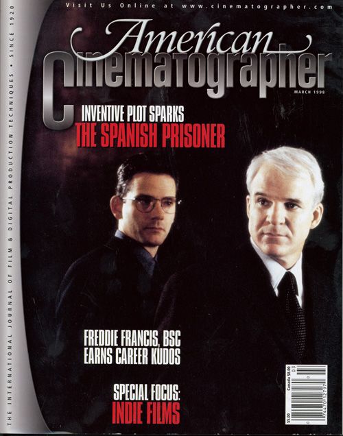 AMERICAN CINEMATOGRAPHER magazine side cover Issue 944 March 1998