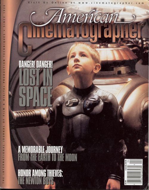 AMERICAN CINEMATOGRAPHER magazine side cover Issue 945 April 1998
