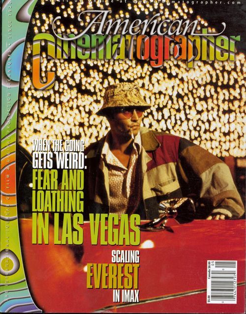 AMERICAN CINEMATOGRAPHER magazine side cover Issue 946 May 1998