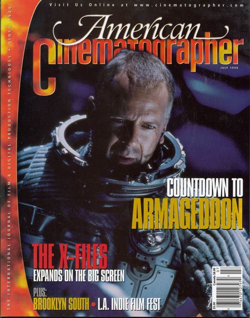 AMERICAN CINEMATOGRAPHER magazine side cover Issue 948 July 1998