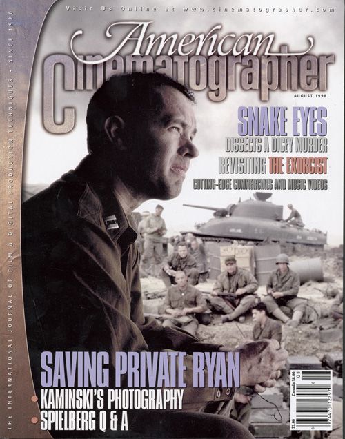 AMERICAN CINEMATOGRAPHER magazine side cover Issue 949 August 1998