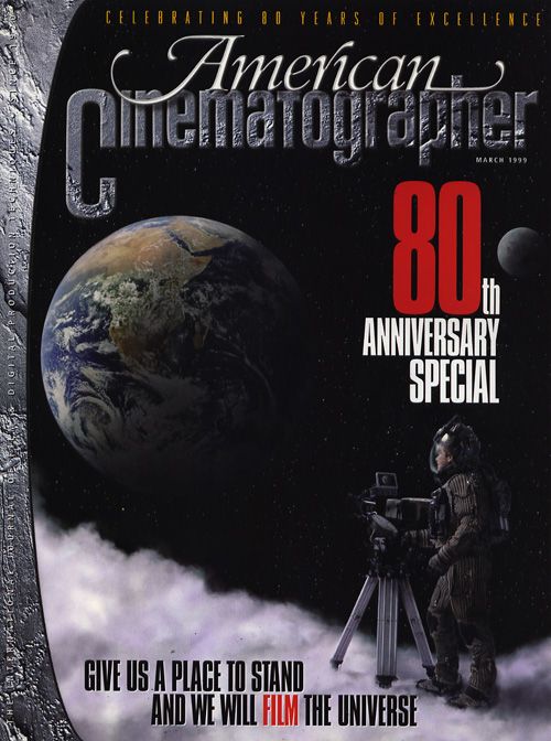 AMERICAN CINEMATOGRAPHER magazine side cover Issue 956 March 1999