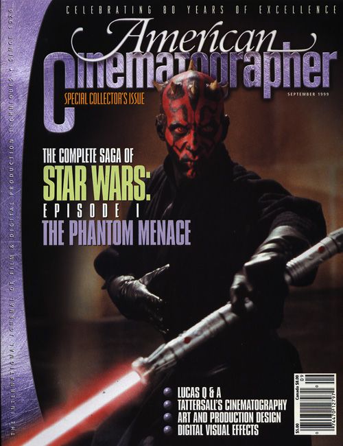 AMERICAN CINEMATOGRAPHER magazine side cover Issue 962 September 1999