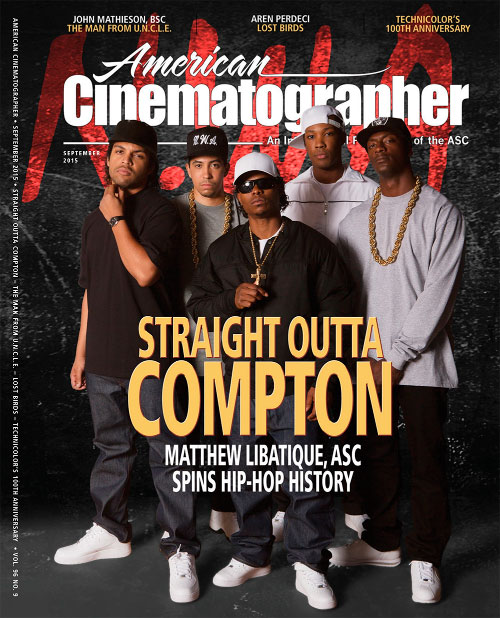 AMERICAN CINEMATOGRAPHER magazine side cover September 2015