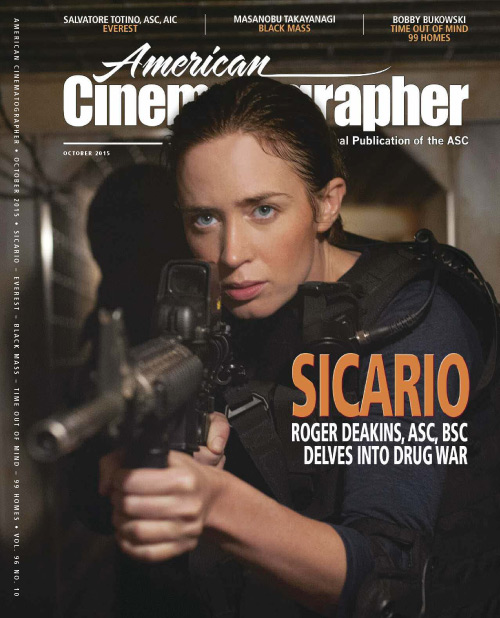 AMERICAN CINEMATOGRAPHER magazine side cover October 2015