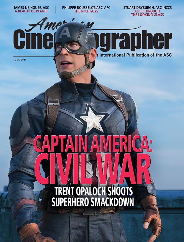 AMERICAN CINEMATOGRAPHER magazine side cover June 2016