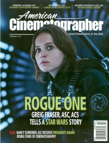 AMERICAN CINEMATOGRAPHER magazine side cover February 2017