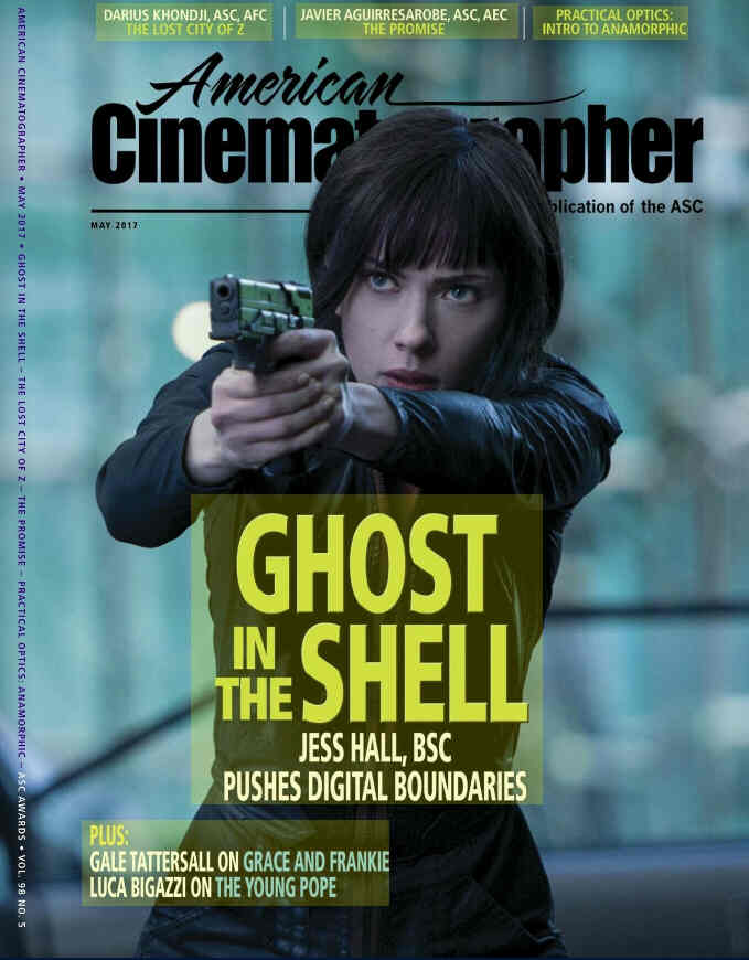 AMERICAN CINEMATOGRAPHER magazine side cover May 2017