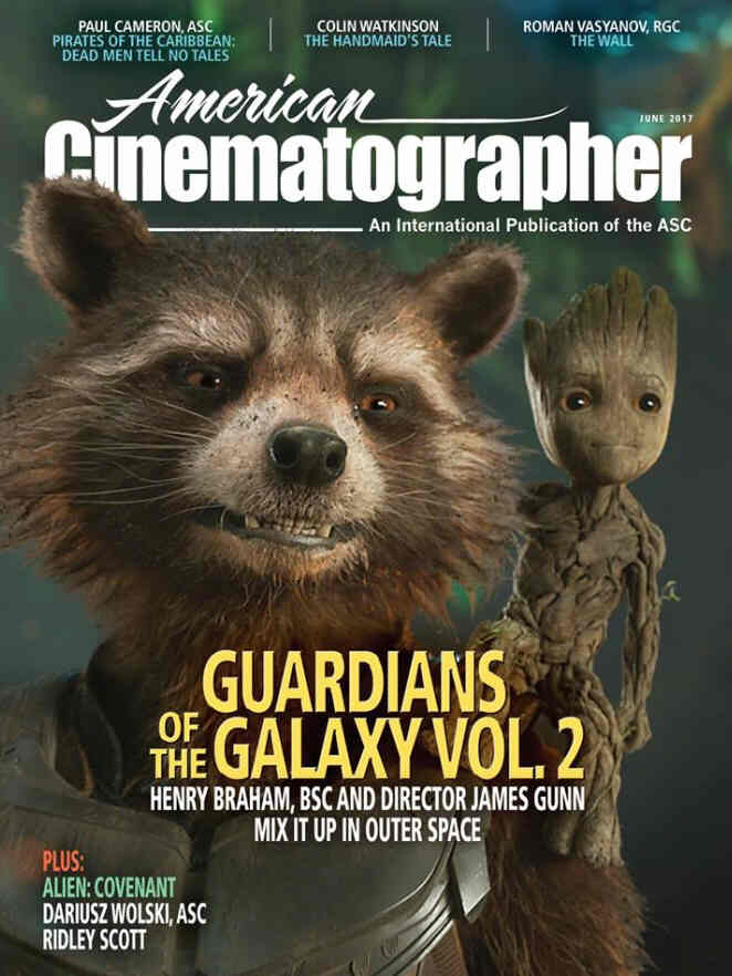 AMERICAN CINEMATOGRAPHER magazine side cover June 2017