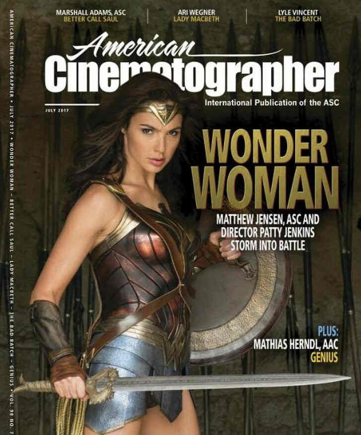 AMERICAN CINEMATOGRAPHER magazine side cover July 2017