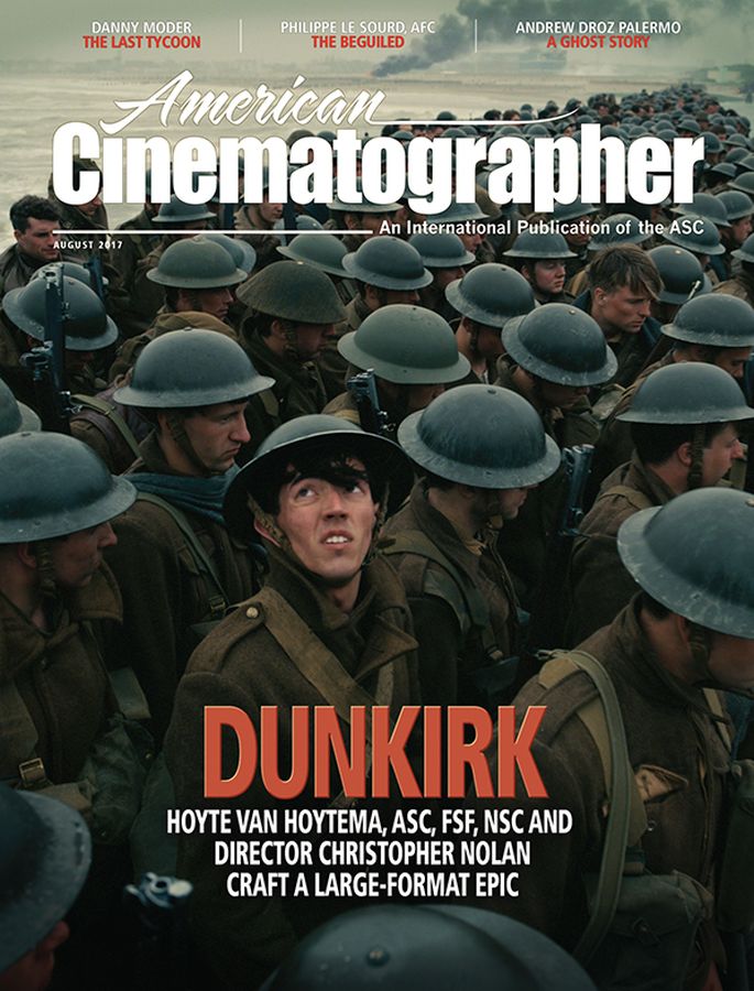 AMERICAN CINEMATOGRAPHER magazine side cover August 2017