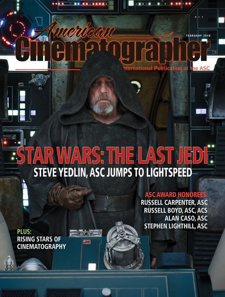 AMERICAN CINEMATOGRAPHER magazine side cover  February 2018