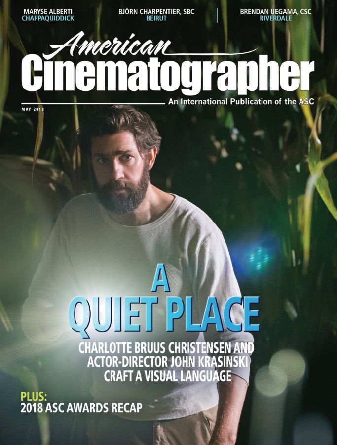 AMERICAN CINEMATOGRAPHER magazine side cover  May 2018