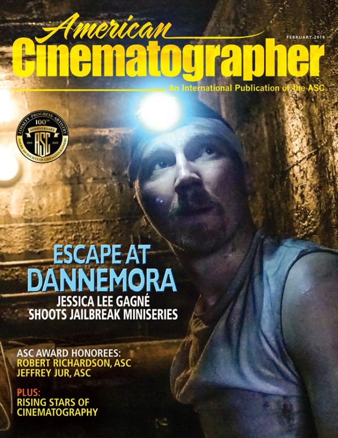 AMERICAN CINEMATOGRAPHER magazine side cover  February 2019