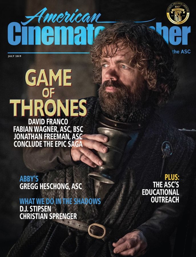 AMERICAN CINEMATOGRAPHER magazine side cover  July 2019