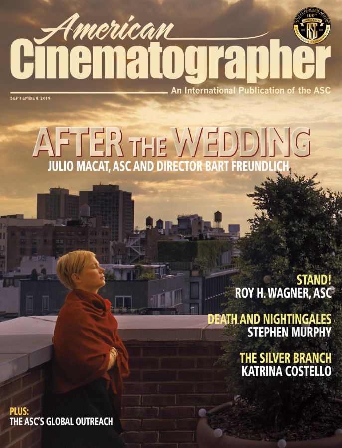 AMERICAN CINEMATOGRAPHER magazine side cover  September 2019