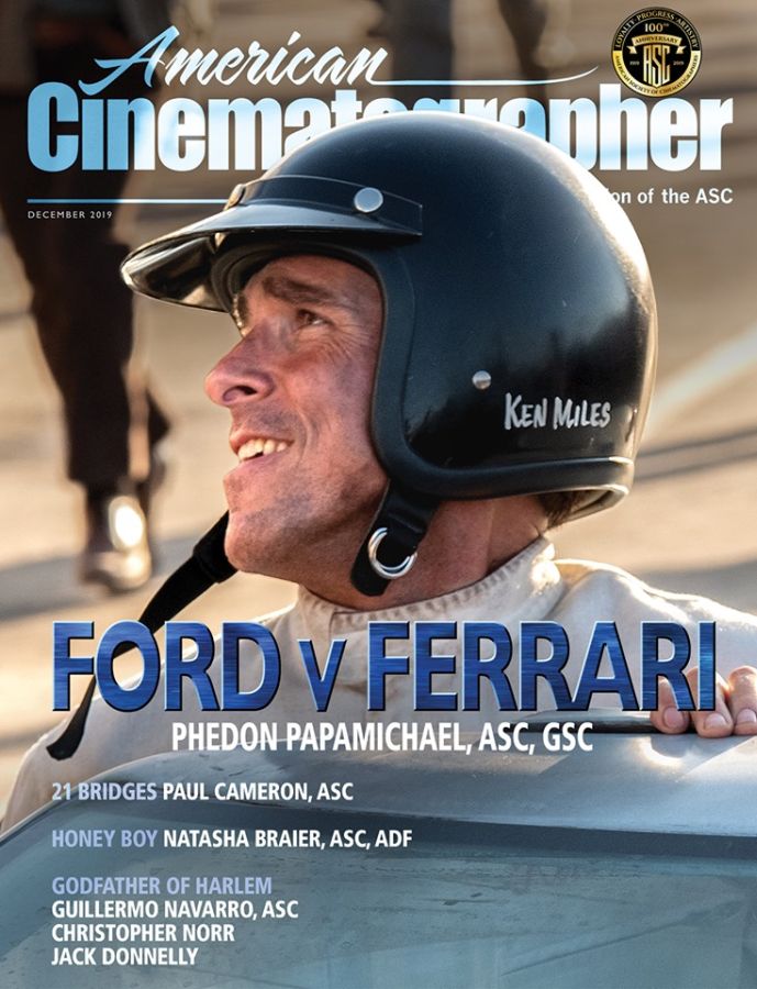 AMERICAN CINEMATOGRAPHER magazine side cover  December 2019