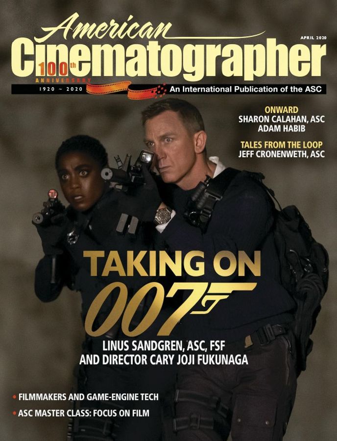 AMERICAN CINEMATOGRAPHER magazine side cover  April 2020