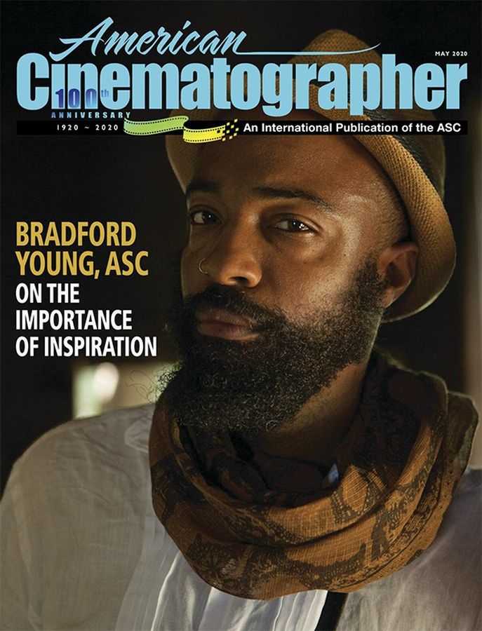 AMERICAN CINEMATOGRAPHER magazine side cover  May 2020