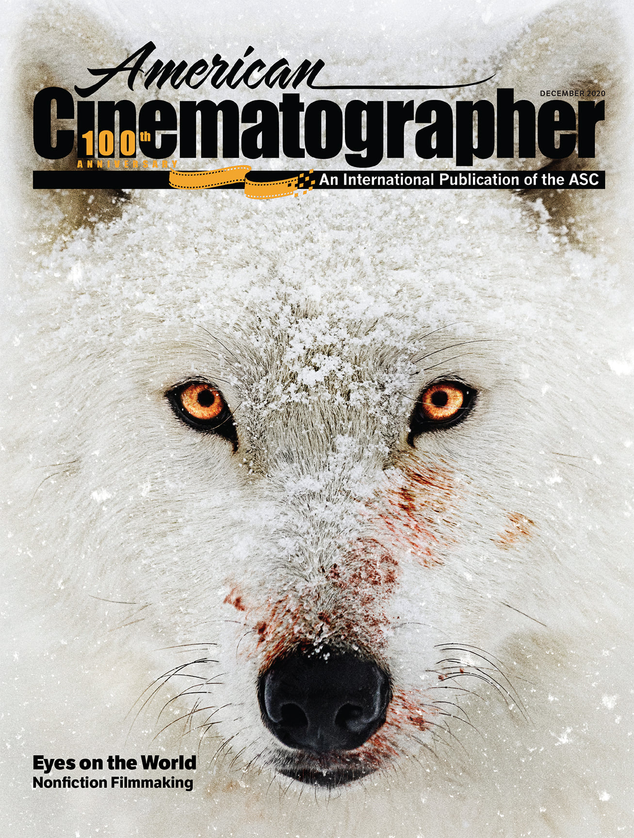 AMERICAN CINEMATOGRAPHER magazine side cover  December 2020