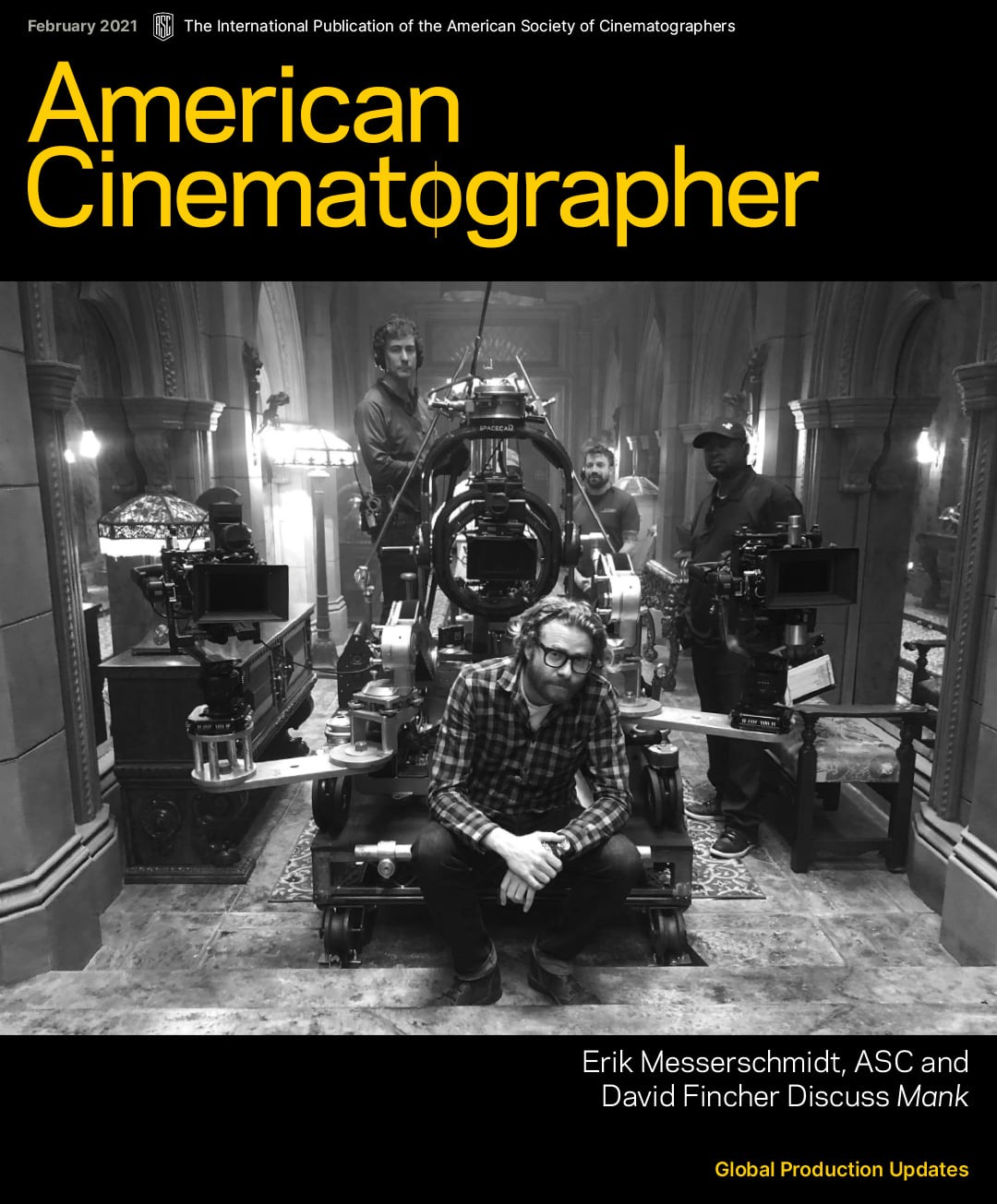 AMERICAN CINEMATOGRAPHER magazine side cover  February 2021