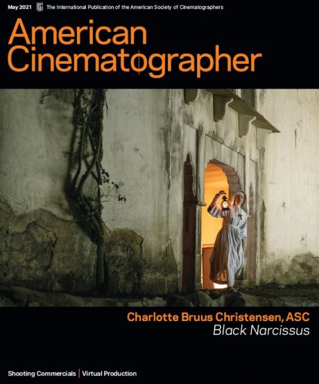 AMERICAN CINEMATOGRAPHER magazine side cover  May 2021
