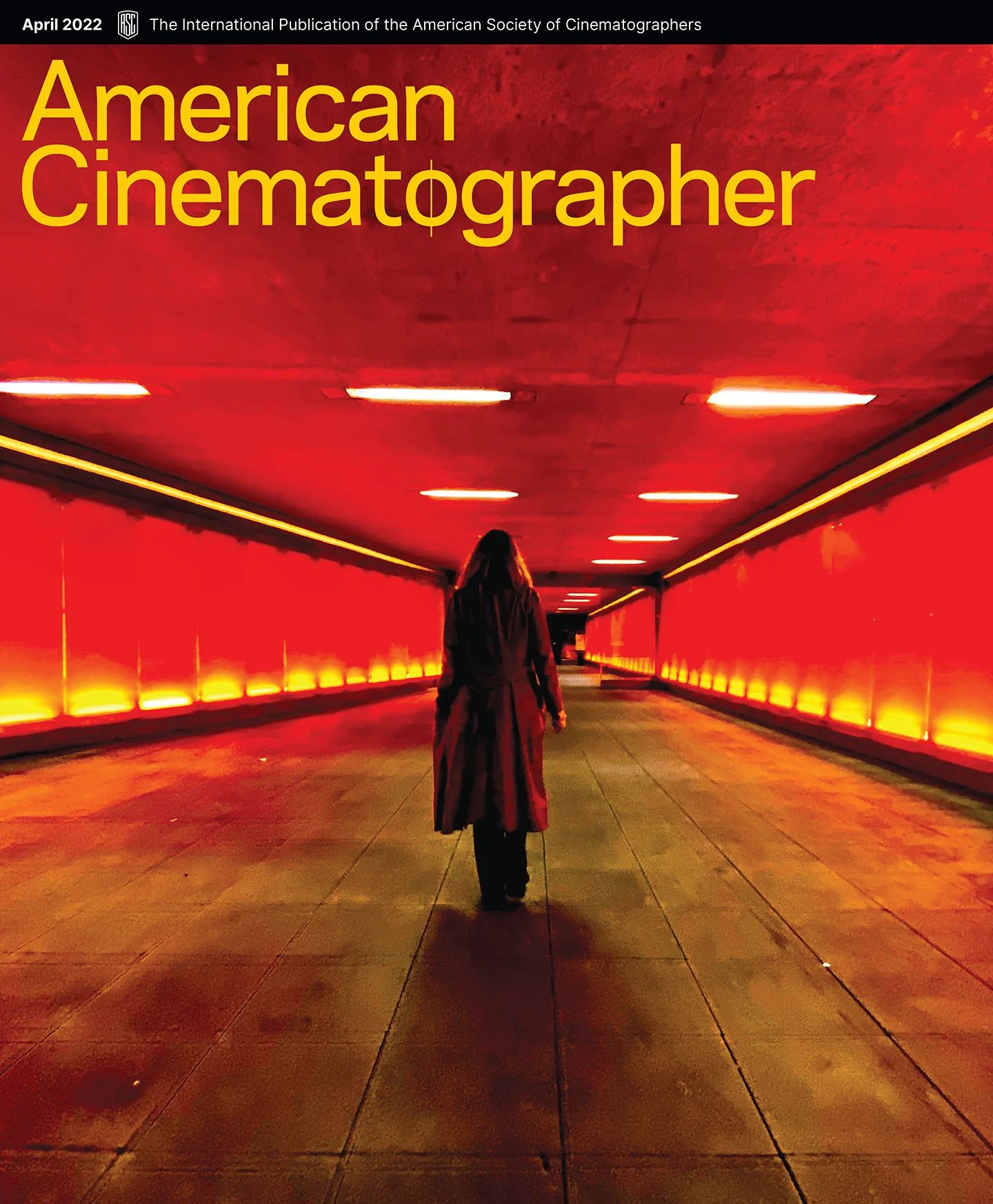 AMERICAN CINEMATOGRAPHER magazine side cover  Vol 103 No  4  April 2022