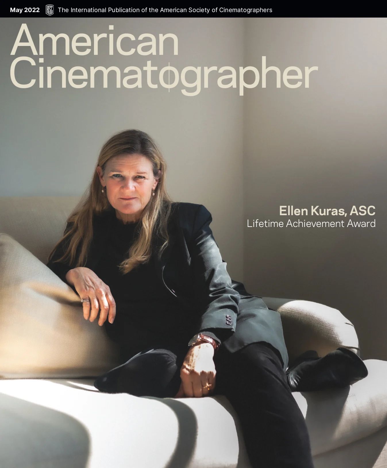 AMERICAN CINEMATOGRAPHER magazine side cover  Vol 103 No  5  May 2022