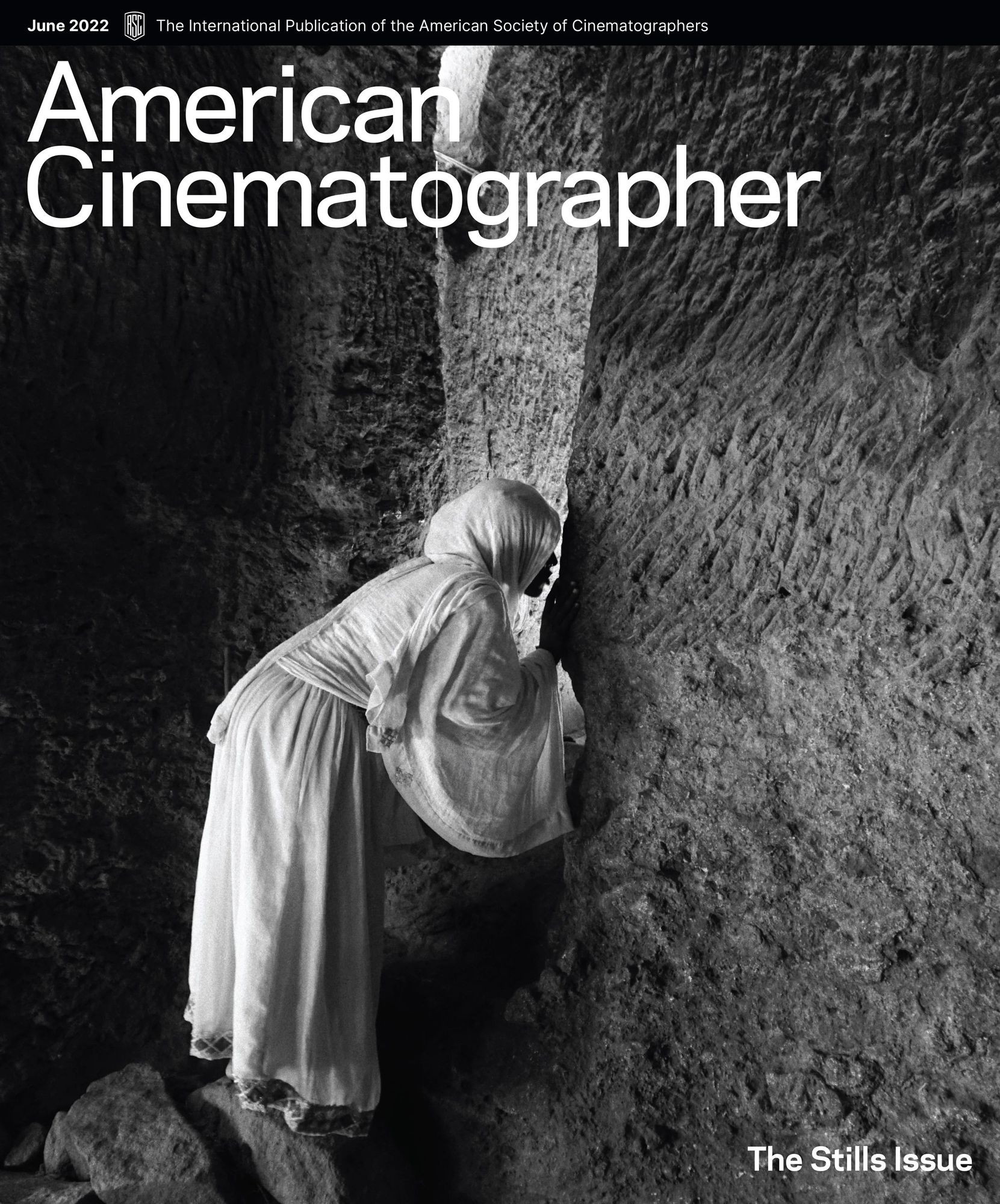 AMERICAN CINEMATOGRAPHER magazine side cover  June 2022