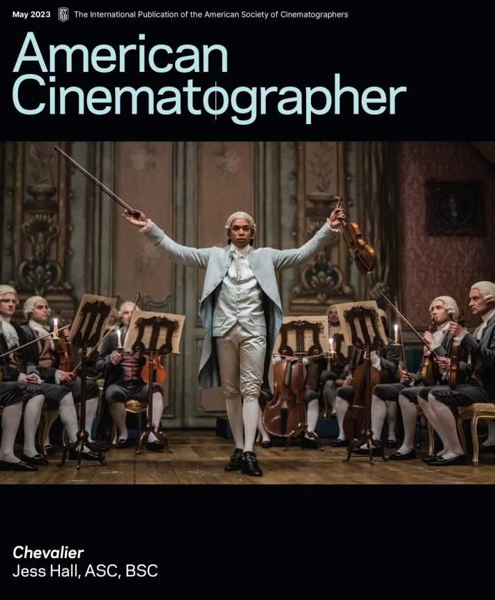 AMERICAN CINEMATOGRAPHER magazine side cover  May 2023