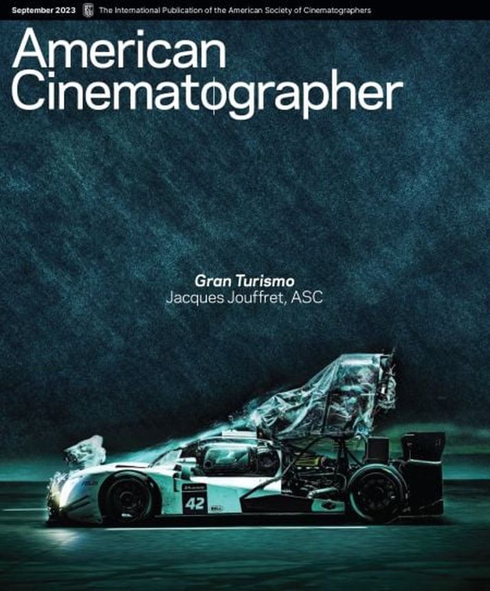 AMERICAN CINEMATOGRAPHER magazine side cover  September 2023