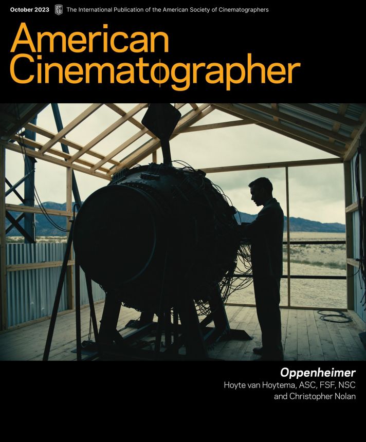 AMERICAN CINEMATOGRAPHER magazine side cover  October 2023