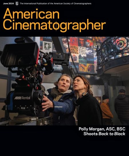 AMERICAN CINEMATOGRAPHER magazine side cover  June 2024