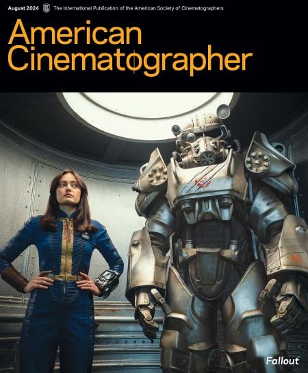 AMERICAN CINEMATOGRAPHER magazine side cover  August 2024