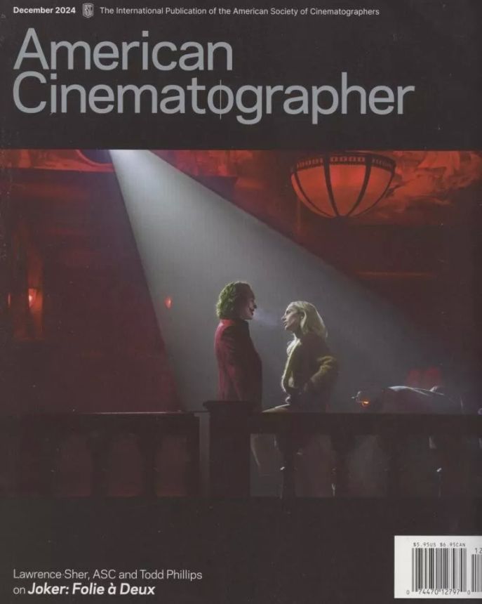 AMERICAN CINEMATOGRAPHER magazine side cover  December 2024