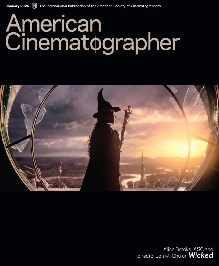 AMERICAN CINEMATOGRAPHER magazine side cover  January 2025