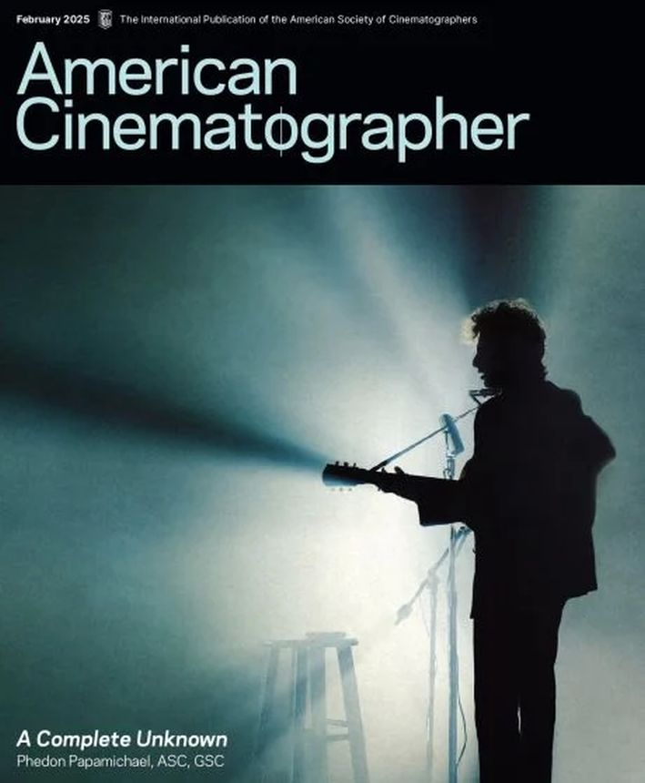 AMERICAN CINEMATOGRAPHER magazine side cover  February 2025