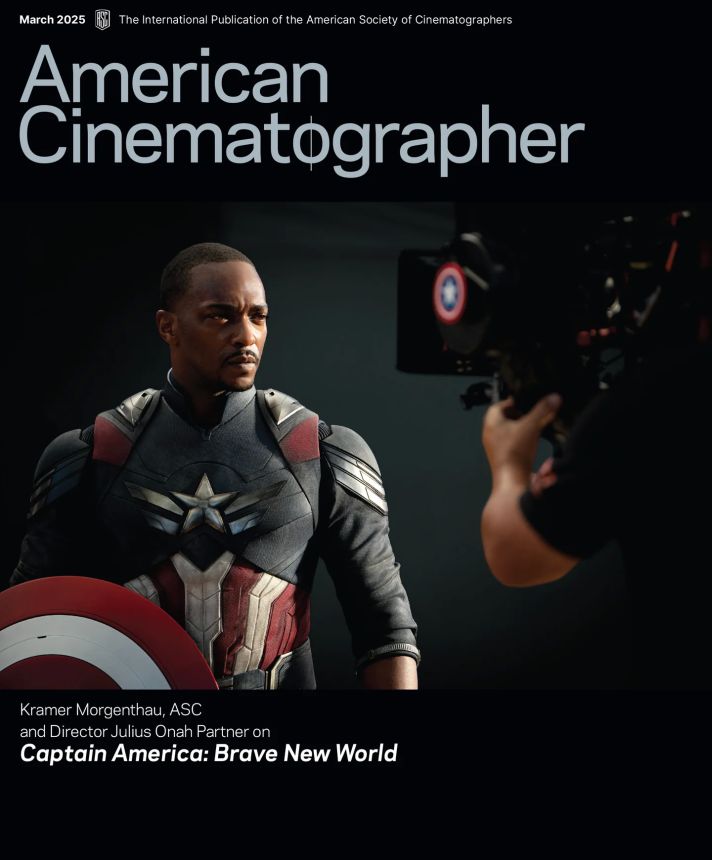AMERICAN CINEMATOGRAPHER magazine side cover  March 2025
