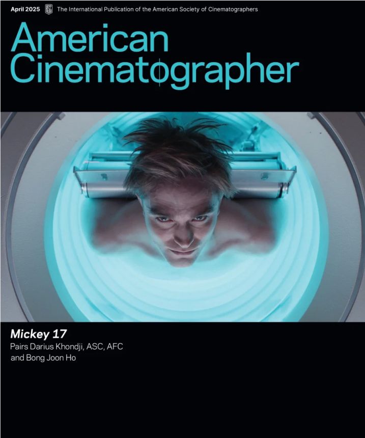 AMERICAN CINEMATOGRAPHER magazine side cover  April 2025